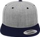 FLEXFIT Classic snapback pet in twee kleuren FL6089MT - HEATHER / NAVY - One size