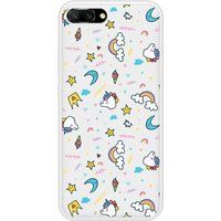 Unicorn Rainbow Beschermende siliconen case compatibel met Honor 10