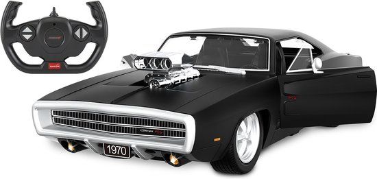 Jamara Dodge Charger R/T 1970 RC Car 1:16 - Black - 11 km/h - 402117