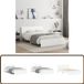 vidaXL Bedframe met hoofdeinde wit 120x200 cm