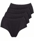 Sloggi 4-pack Control tai - Corrigerende slips - Zwart - Maat 48