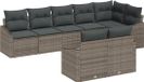 vidaXL Banc de jardin 8 pièces gris polywood