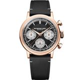 Raymond Weil Millesime 7765-PC5-20631 Horloge - Leer - Zwart - Ø 39.5 mm