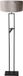 Steinhauer Vloerlamp Stang 4723ZW - Grijze velours kap, 158 cm hoog, draaibaar en kantelbaar, E27 fitting