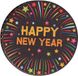 Bellatio Decorations Happy New Year onderzetters/bierviltjes - 25 stuks