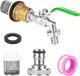 Ibenzoa® Robuste 34-Zoll Robinet de jardin en laiton avec système de filtration