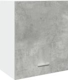 vidaXL Bovenkast Lyon 50x31x60 cm Bewerkt Hout Betongrijs
