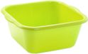 Plasticforte teiltje/afwasbak - vierkant - kunststof - 6 liter - 31 x 29 x 13 cm - Groen