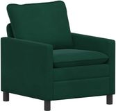 vidaXL Bank Donkergroen Fluweel 76 x 81 x 87,5 cm