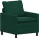 vidaXL Bank Donkergroen Fluweel 76 x 81 x 87,5 cm