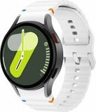 Wave Sportband met aansluitknop - Wit - Samsung Galaxy Watch 4 Classic - 42mm & 46mm