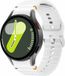 Wave Sportband met aansluitknop - Wit - Samsung Galaxy Watch 4 Classic - 42mm & 46mm