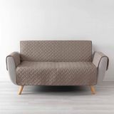 Douceur d'intérieur WELL bankhoes, gewatteerd, microvezel, 279 x 179 cm, beige