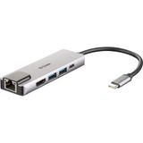 D-Link DUB-M520 USB-C Hub - 3x USB, HDMI, Ethernet