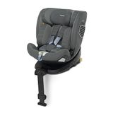 Foppapedretti FP360 i-size Autostoel, 360° draaibaar zitje voor kinderen van 40-150 cm hoogte, 0-12 jaar, ECE R129, Dualfix-bevestiging (Isofix en niet), Safe Body Protection, grijs