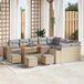 Prolenta Maison Exclusive Tuinset met 13 delen, beige, van polyrotan