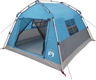 vidaXL Instanttent - waterdicht - 3-persoons - Blauw