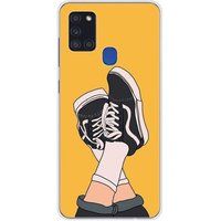 Samsung Galaxy A21S Sneakers Bedrukt Siliconen Hoesje