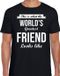 Bellatio Decorations Shoppartners Bv Worlds Greatest Friend T-shirt Zwart Heren XL