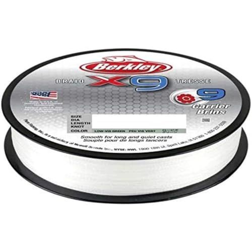 Berkley X9 Crystal Braided Fishing Line - 2188yd / 50lbs - Unisex