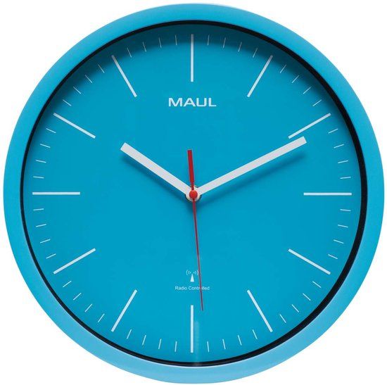 MAULjump Wandklok - licht blauw - Ø 31 cm