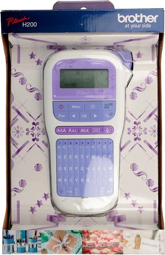 Brother P-touch H200 Labelmaker Wit/Violet