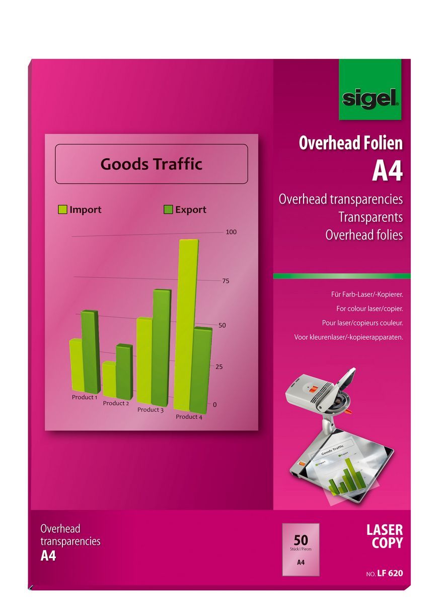 Sigel LF620 - Afdrukfilms - laser-technologie - transparant