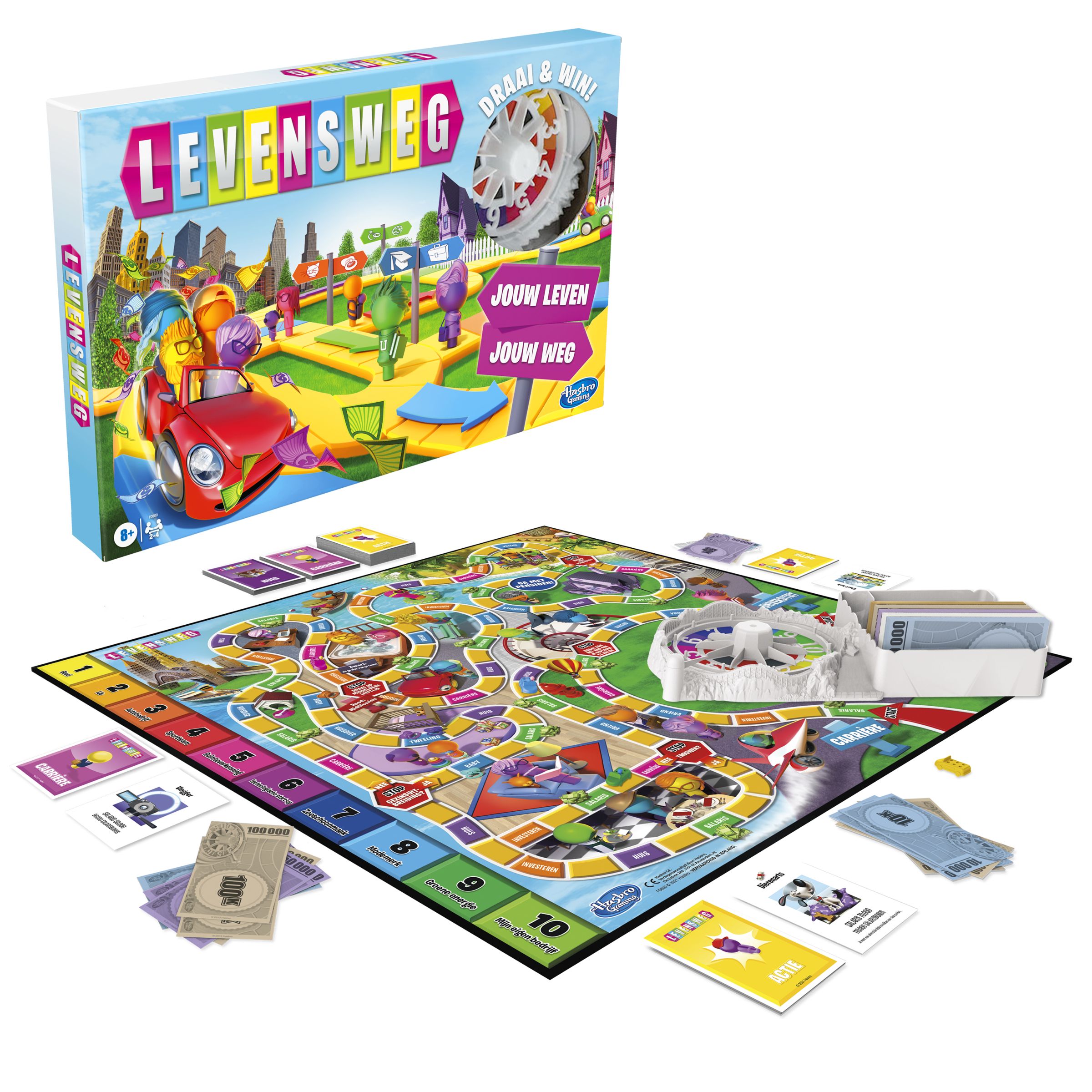 Hasbro Gaming Levensweg Bordspel - Familie Spel voor 2-4 Spelers - Vanaf 8 Jaar - Nederlands