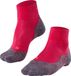 FALKE TK5 Short anti-blaar dun wol functioneel materiaal wandelsokken dames rood - maat 35-36