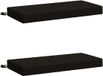 vidaXL - Coussin de banc - SOEST - 2 pièces - 100% Polyester - Noir - 60 x 40 x 8 cm