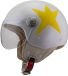 NZI Pasarela Constelación Casque jet Wit/Geel M