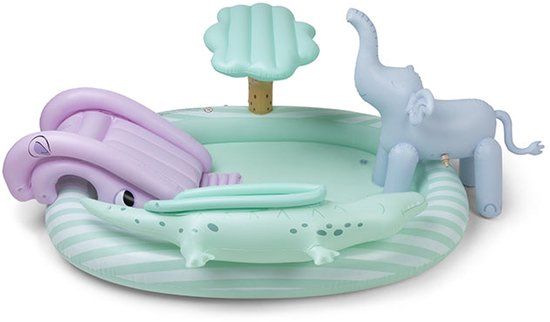 Swim Essentials Meerkleurig Dieren Zwembad Ø 100 cm