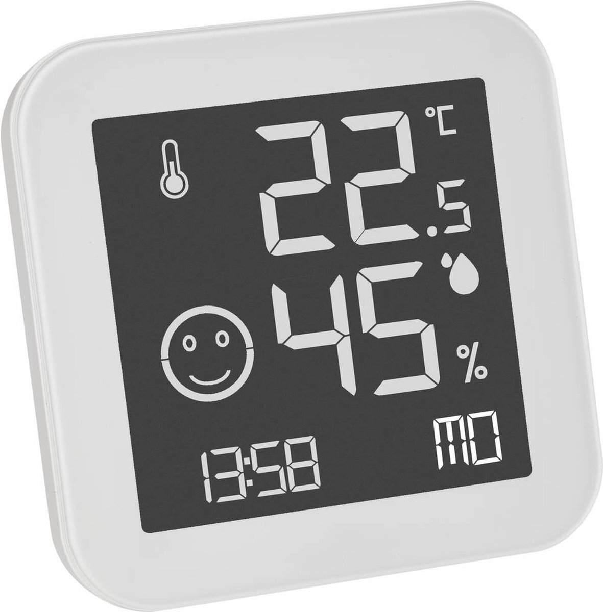 TFA BLACK & WHITE Thermo- en hygrometer Wit