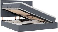 vidaXL Opslagbed met Matras Donkergrijs 180 x 200 cm Fluweel