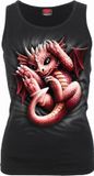 Spiral Whelp Dames Top - Zwart - XL