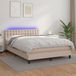 Maison Exclusive - Sommier à lattes de lit avec matelas LED Cappuccino 140x200 cm