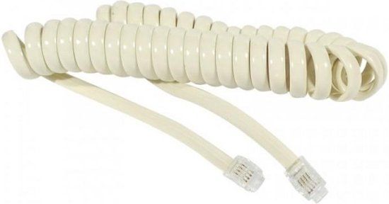 CUC deXlan Telefoonkabel RJ-11 (M) naar RJ-11 (M) 2 m ivoor