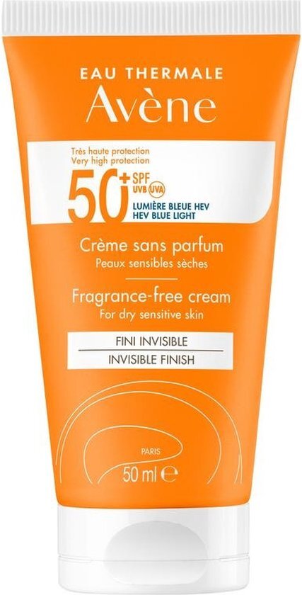 Av&#232;ne Unscented Cream Spf 50+ - Zonnebrand - 50 ml