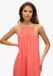 Superdry Lace Halter Maxistrandjurk Dames Blush Coral
