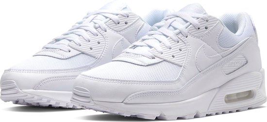 Nike Air Max 90 Heren Sneakers - White/White-White-Wolf Grey