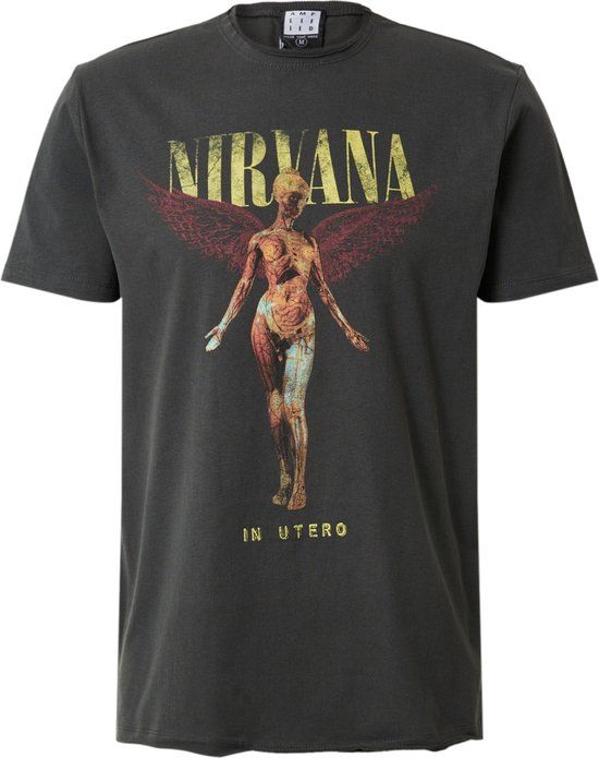 Nirvana Amplified Collection - In Utero Heren T-shirt - houtskool - L