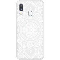 Samsung Galaxy A40 Verstevigd hoesje met sublimatie bedrukking, compatibel met Mandala blanc