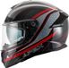 Apex FT300 Vienna Casque intégral noir/gris/rouge XXL
