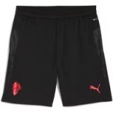 PUMA AC Milan trainingsshort voor Heren, Zwart/Rood, Maat XS