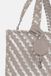 Ilse Jacobsen Gevlochten shopper BAG06C Polyurethaan Dubbel Zilverkleurig Gestreept Vrouwen Volwassenen Atmosphere Platin