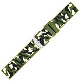 Morellato Horlogebandje Camouflage Silicone Groen 20mm