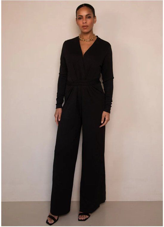 Freebird Jumpsuit Zwart Vasili Ls