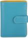 Mywalit Medium Snap portemonnee leer 13 cm - Dames - Staand formaat - blauw-metallic