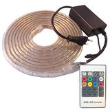 Ahorraluz Ledstrip, 220 V, 5050 RGB, met waterdichte afstandsbediening, IP67, 230 V (6 meter), 6 m