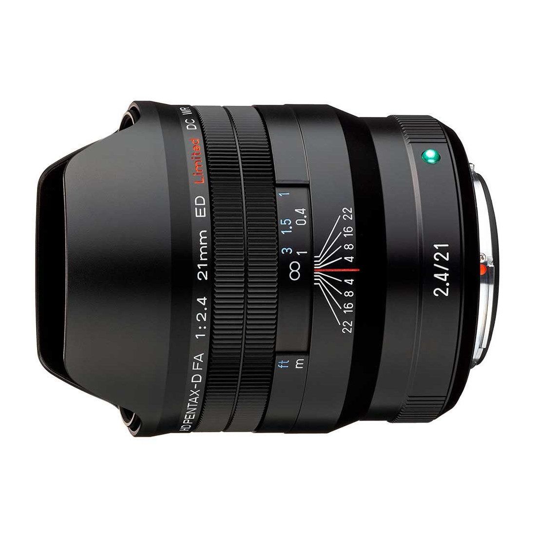 Pentax HD D-FA 21mm f/2.4 ED Limited DC WR objectief Zwart